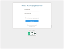 Tablet Screenshot of dhn.eazyproject.dk